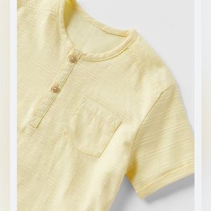 Zara baby boy 12-18months short sleeve henley shirt